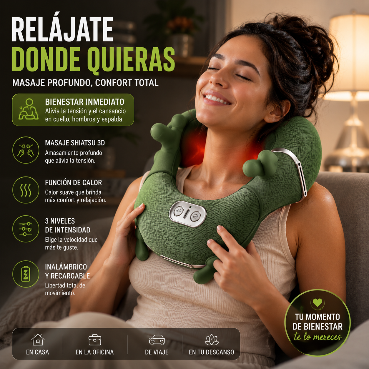 Masajeador de cuello y espalda PROFESIONAL