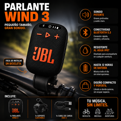 Parlante WIND 3 Moto/Bicicleta