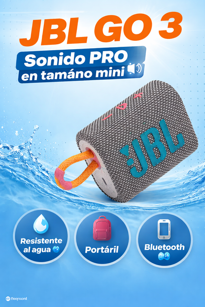 Parlante J B L GO 3 A prueba de AGUA 💦